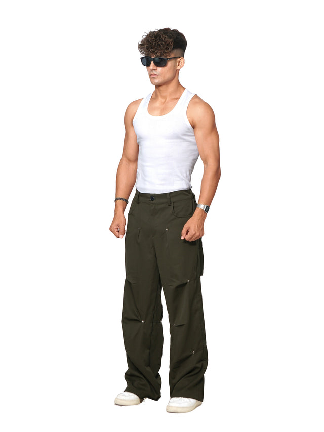 PARACHUTE PANT MILITARY GREEN