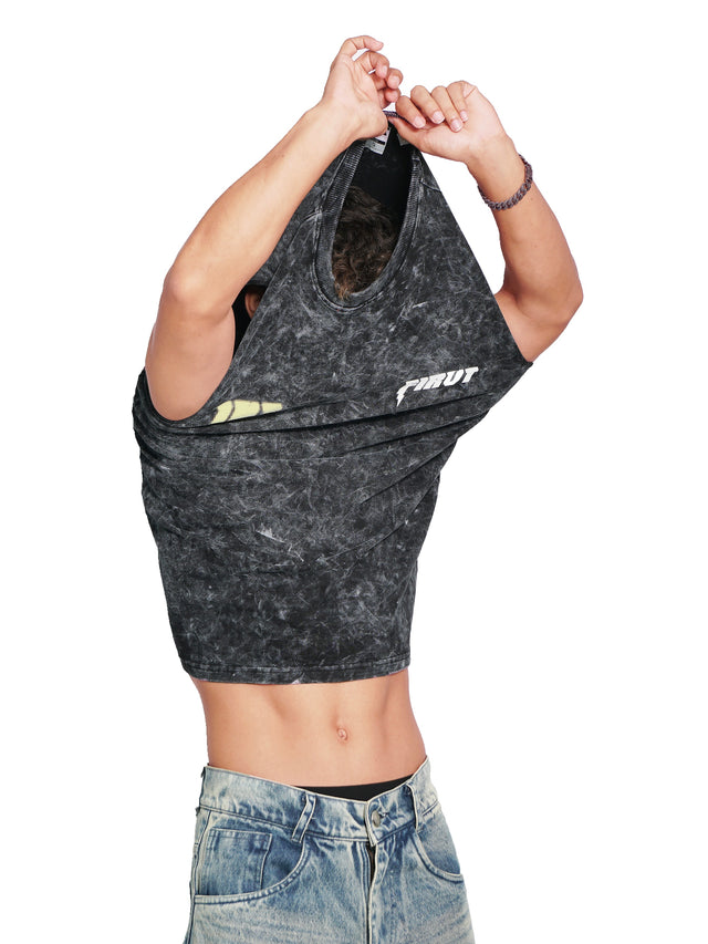 TRAINING CLUB ACID WASHED TANK