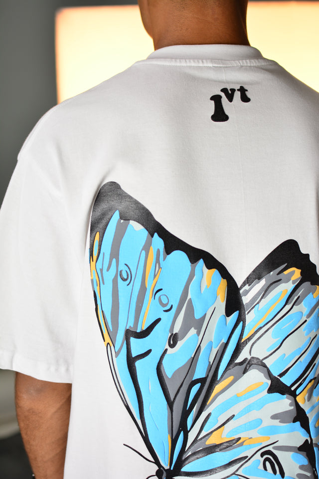 BUTTERFLY WHITE TSHIRT