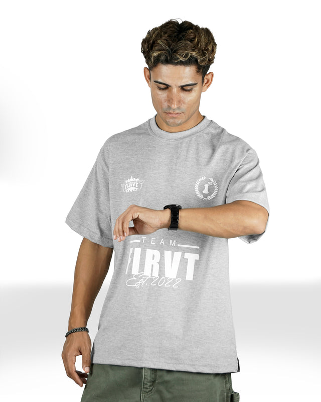 TEAM FIRVT GREY TSHIRT