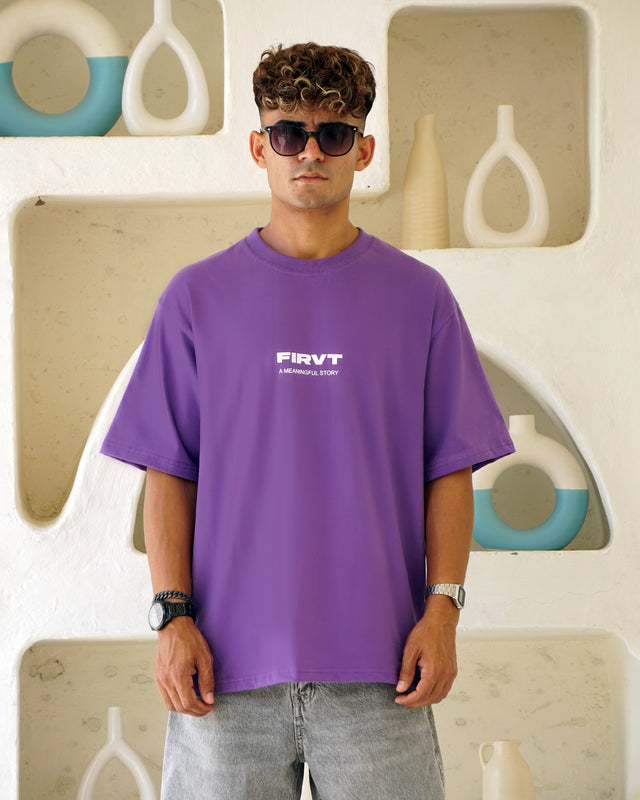FIRVT BASIC PURPLE TSHIRT