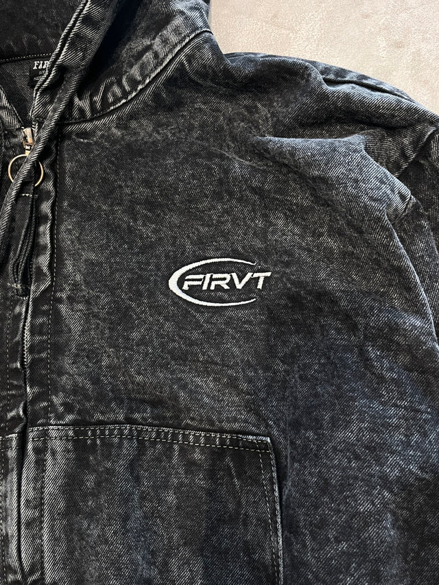 BLACK WASHED DENIM JACKET