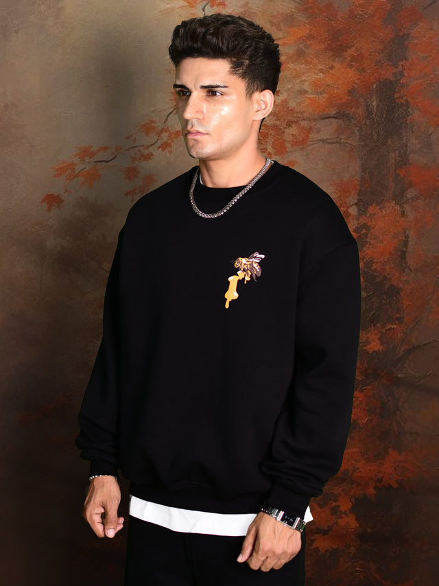 HONEY BEE BLACK SWEATSHIRT
