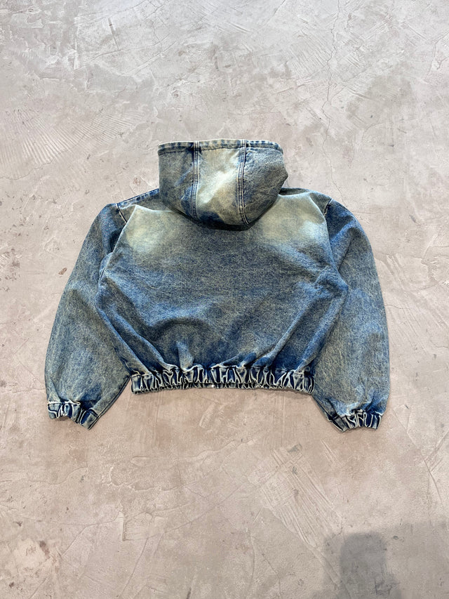 BLUE WASHED DENIM JACKET