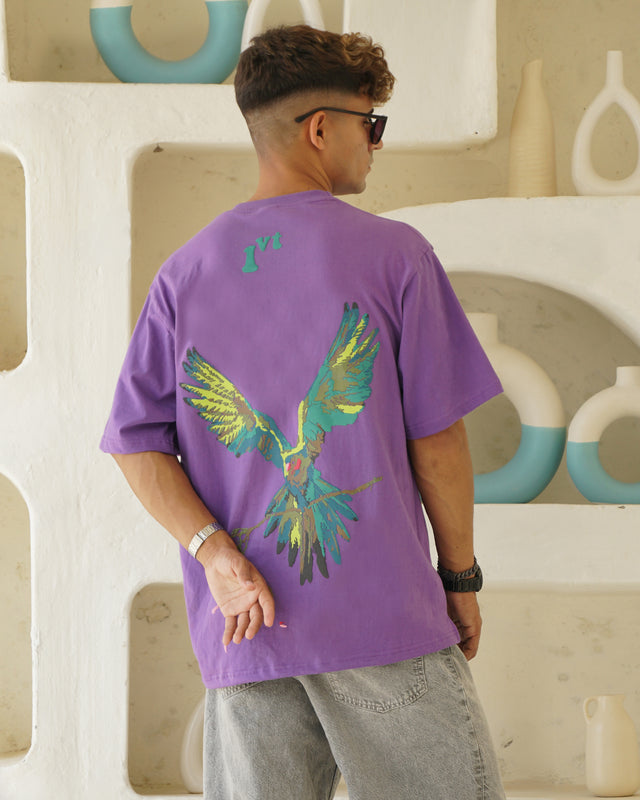 ROSE WINGS PURPLE T-SHIRT