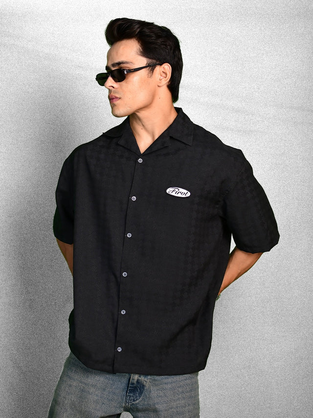 FIRVT TAG BLACK SHIRT