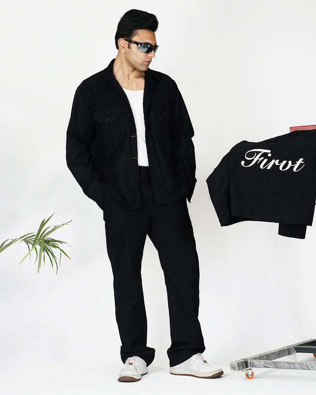 CORDUROY SHIRT BLACK