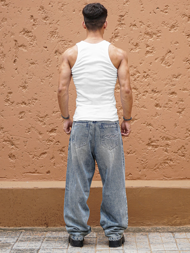 BLUE WASHED DENIM
