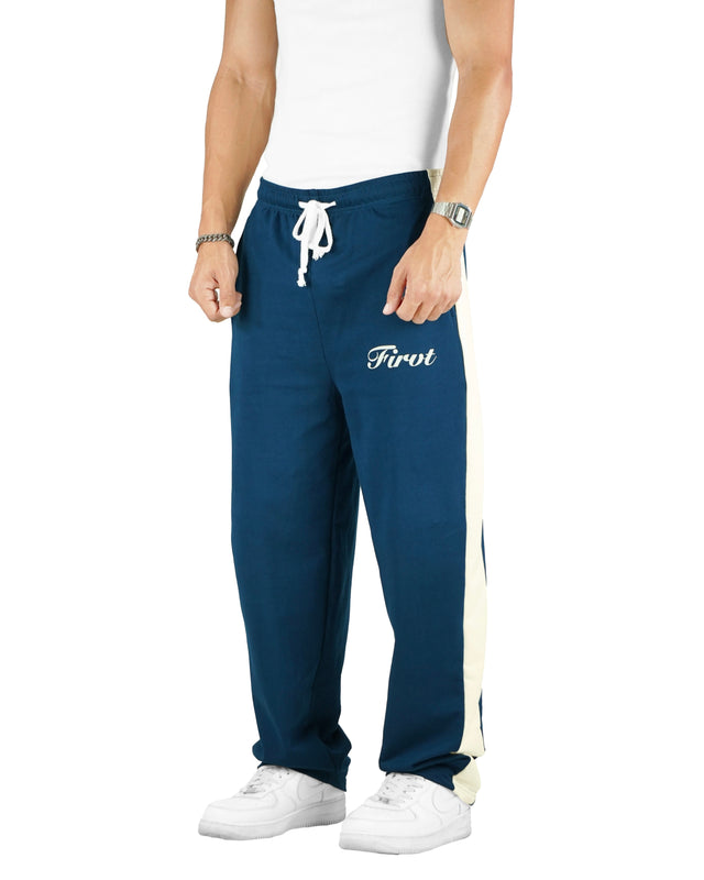 RELAXED SIDE STRIPE SWEATPANTS OCEAN NAVY