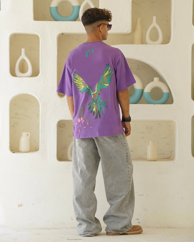 ROSE WINGS PURPLE T-SHIRT