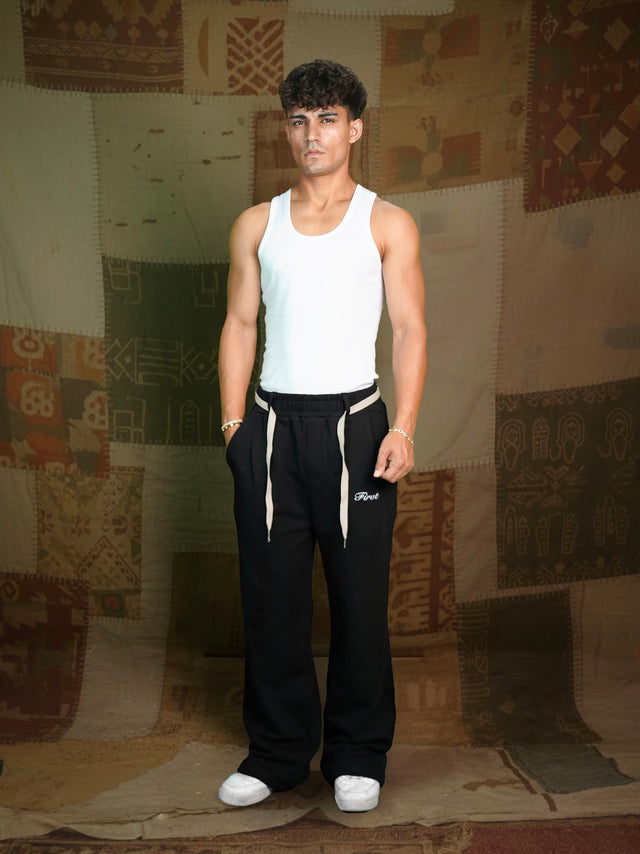 FIRVT BAGGY SWEATPANTS BLACK