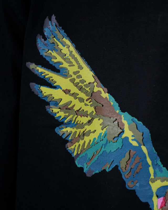 ROSE WINGS BLACK T-SHIRT