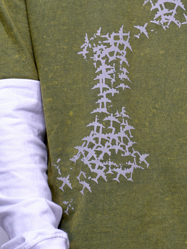 FIRVT FORCE FULL SLEEVE T-SHIRT GREEN