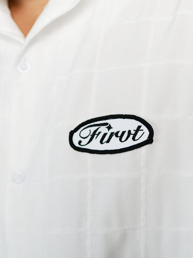FIRVT TAG WHITE FULL SLEEVE SHIRT