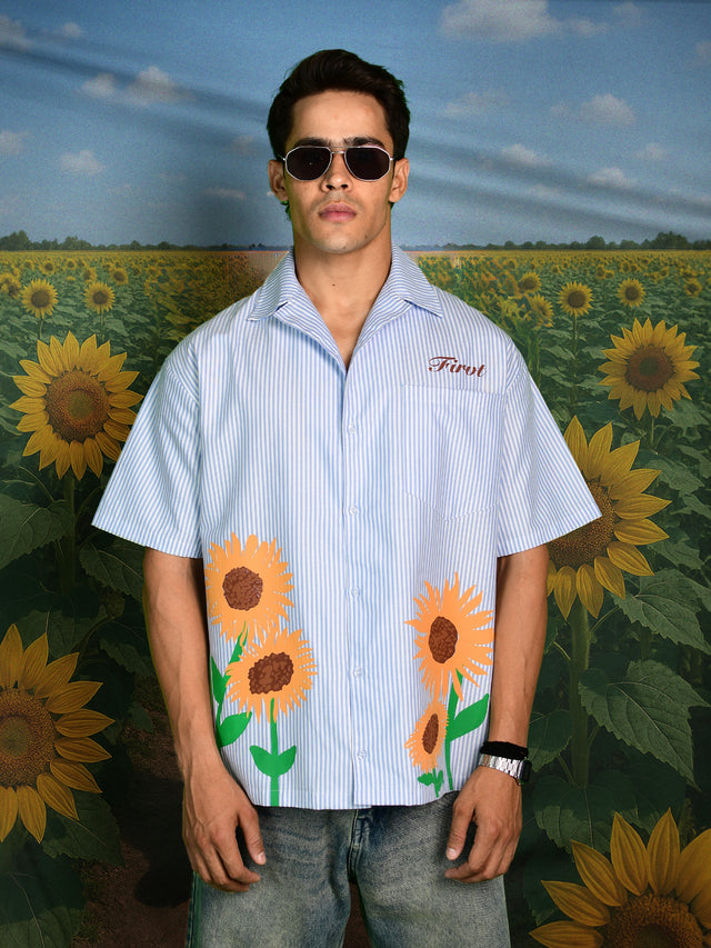 SUNFLOWER BLUE STRIPED SHIRT