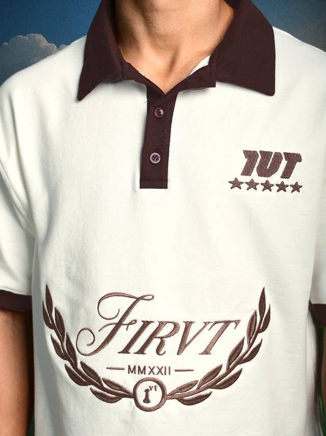 FIRVT LEGACY BROWN POLO