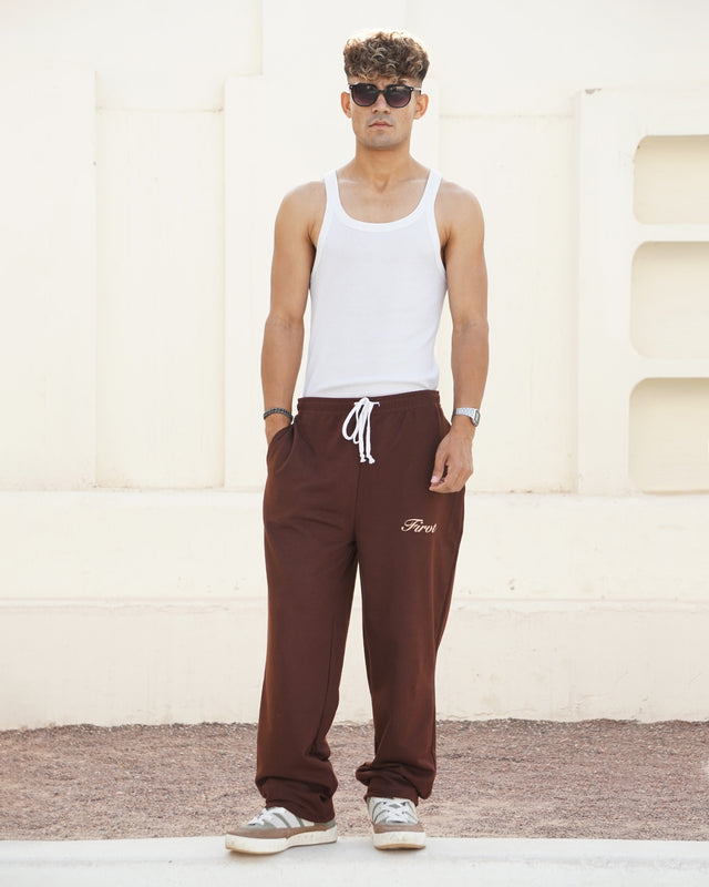 FIRVT RELAXED SWEATPANTS BROWN