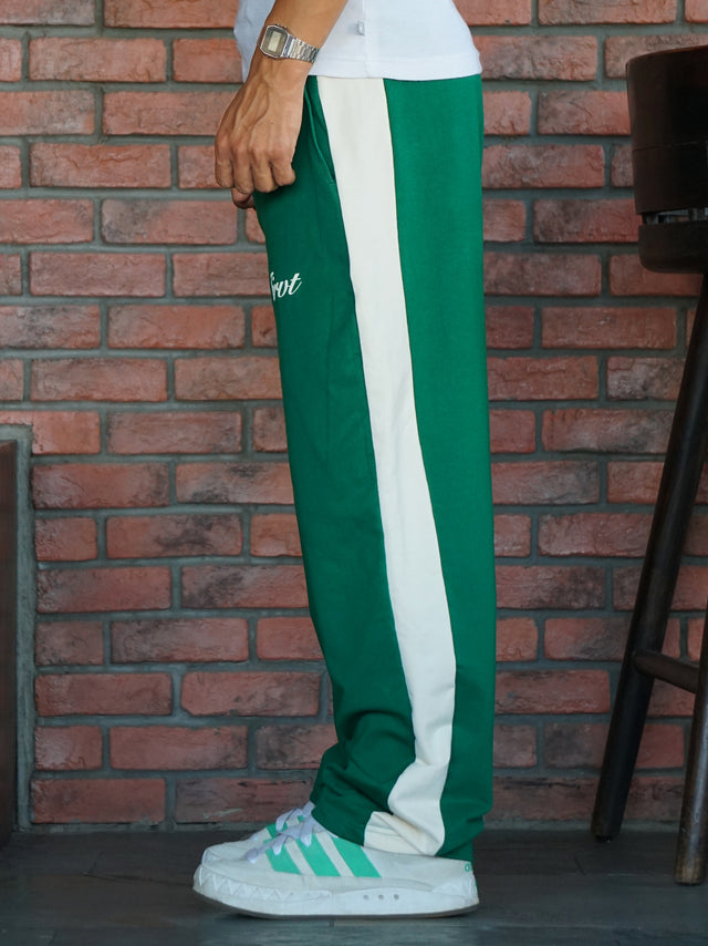 RELAXED SIDE STRIPE SWEATPANTS GREEN