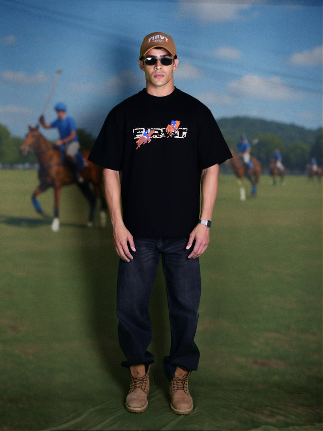 ROYAL RIDE BLACK T-SHIRT