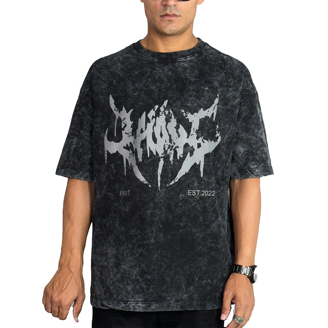 FIRVT STAMP ACID WASH TSHIRT