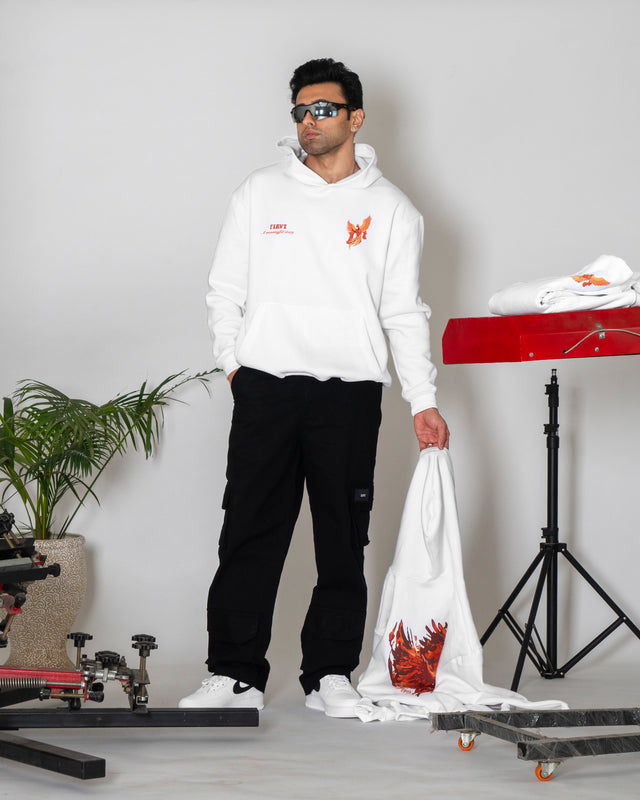 PHOENIX WHITE HOODIE