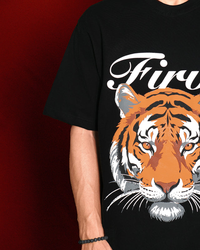 ALMIGHTY TIGER BLACK T-SHIRT