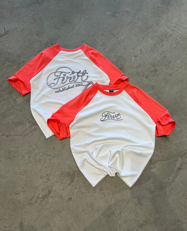 FIRVT ROPELOCK PINK RAGLAN T-SHIRT