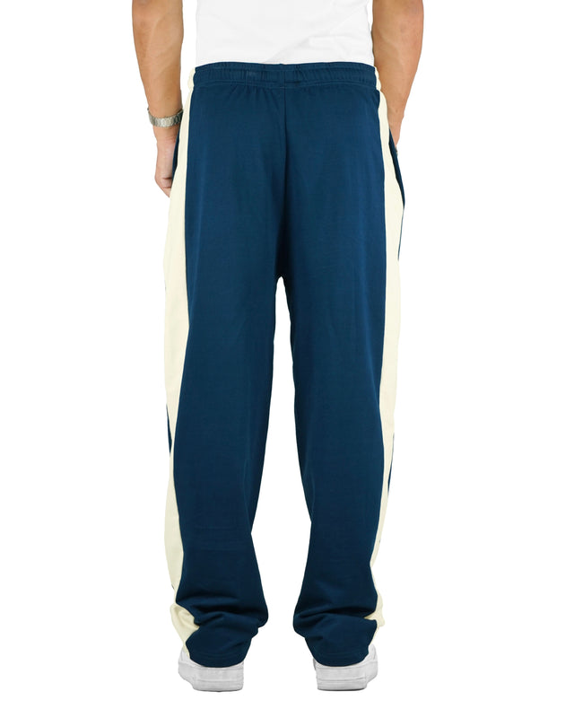 RELAXED SIDE STRIPE SWEATPANTS OCEAN NAVY