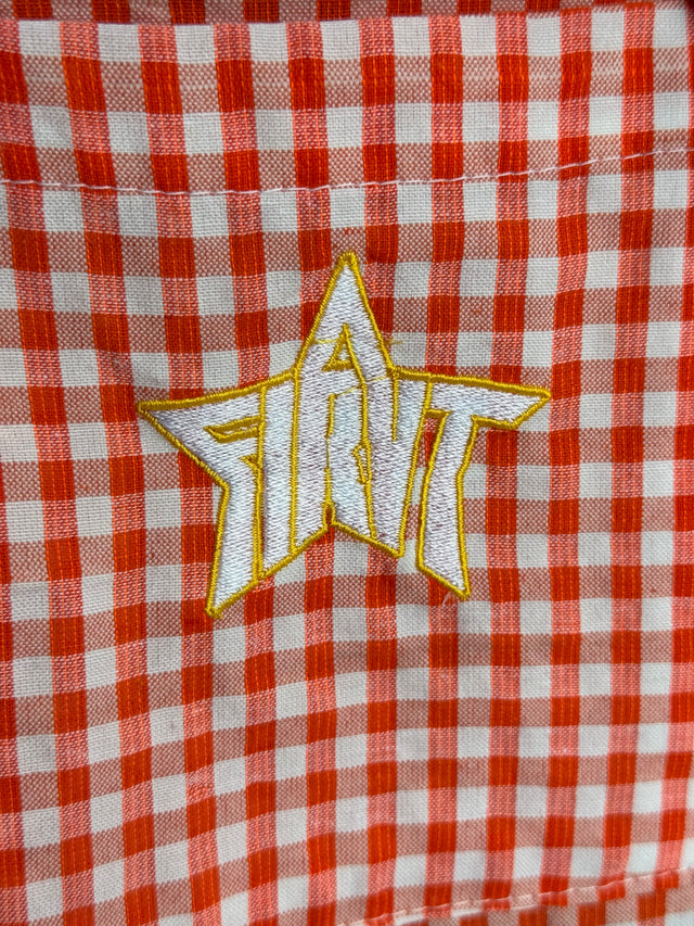 Orange Gingham Star Shirt