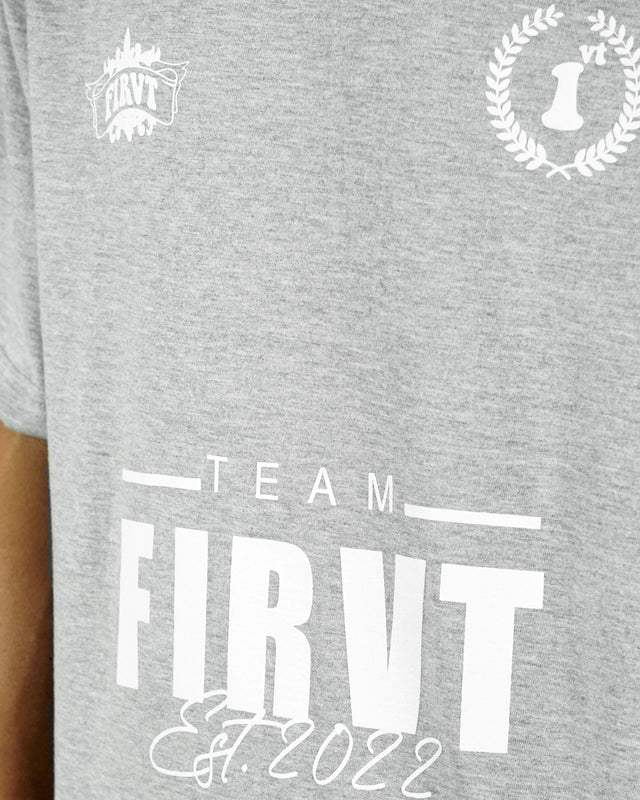 TEAM FIRVT GREY TSHIRT