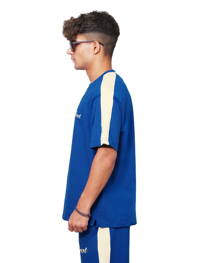 ROYAL BLUE SIDE STRIPE CO-ORD SET