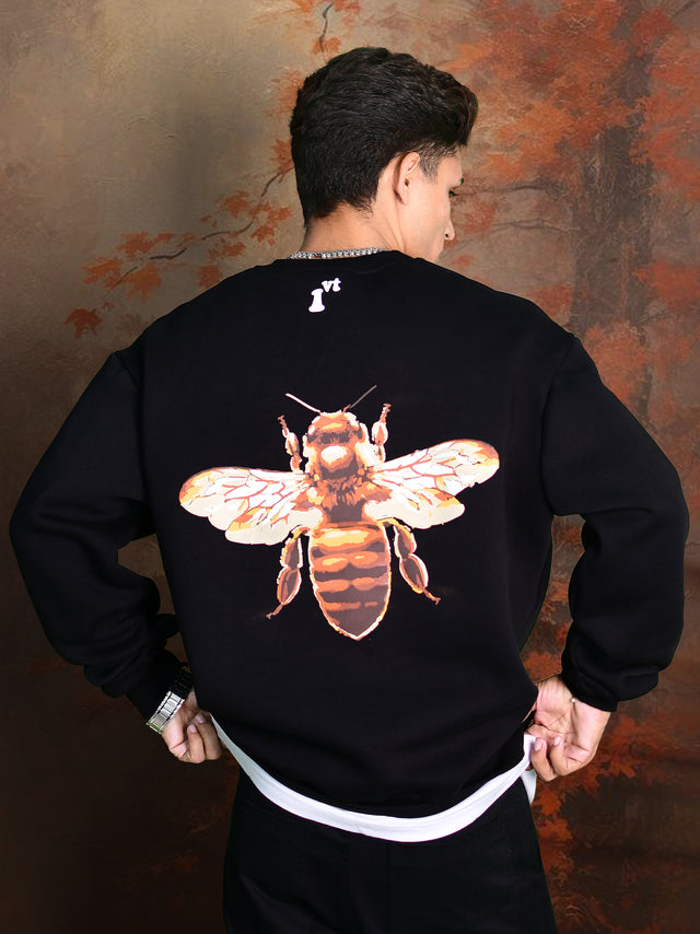HONEY BEE BLACK SWEATSHIRT