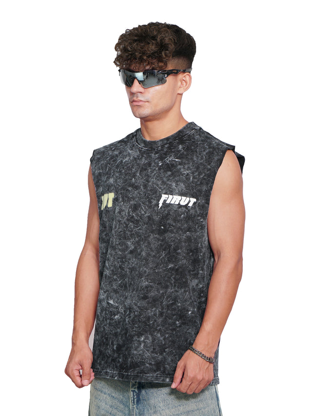 TRAINING CLUB ACID WASHED TANK