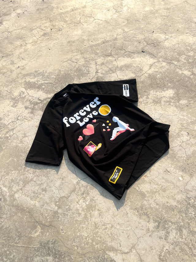 FOREVER LOVE BLACK T-SHIRT