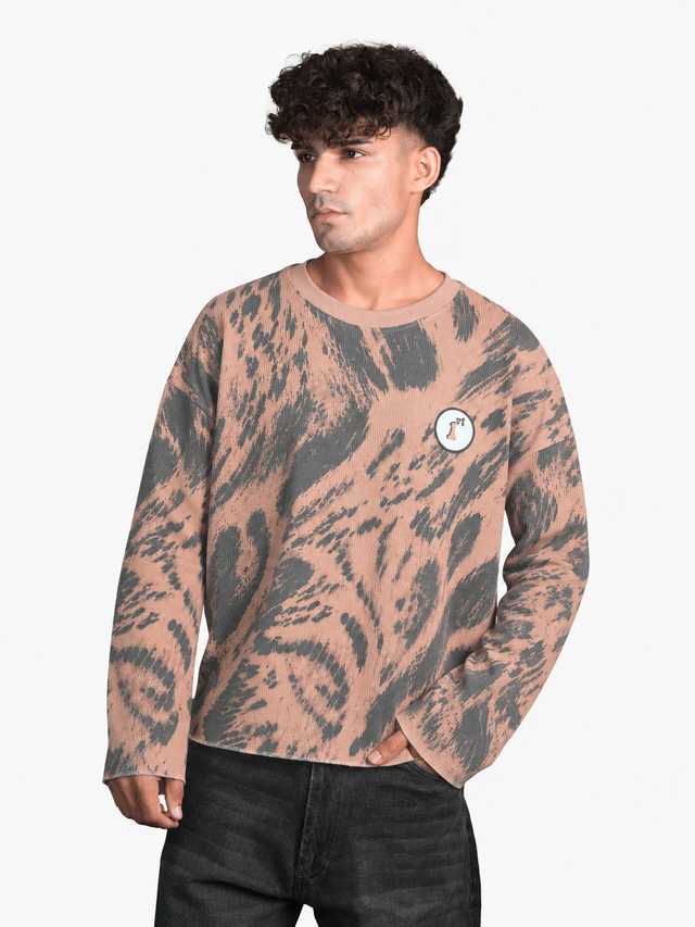 TIGER STRIKE WAFFLE T-SHIRT