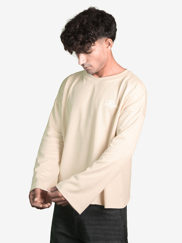 CREAM WAFFLE T-SHIRT