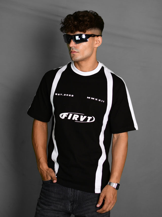 FIRVT BLACK COTTON JERSEY