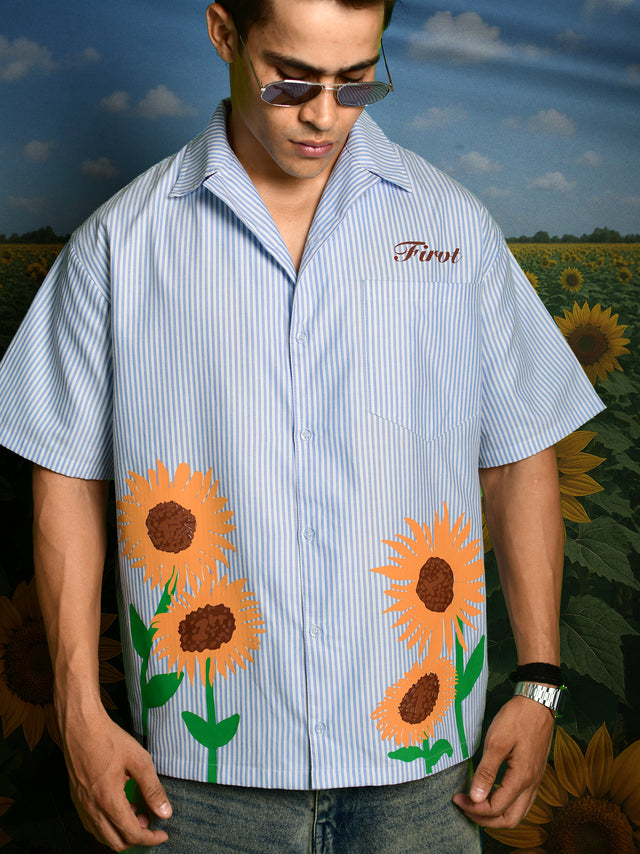 SUNFLOWER BLUE STRIPED SHIRT