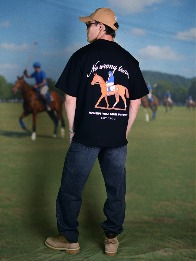 ROYAL RIDE BLACK T-SHIRT