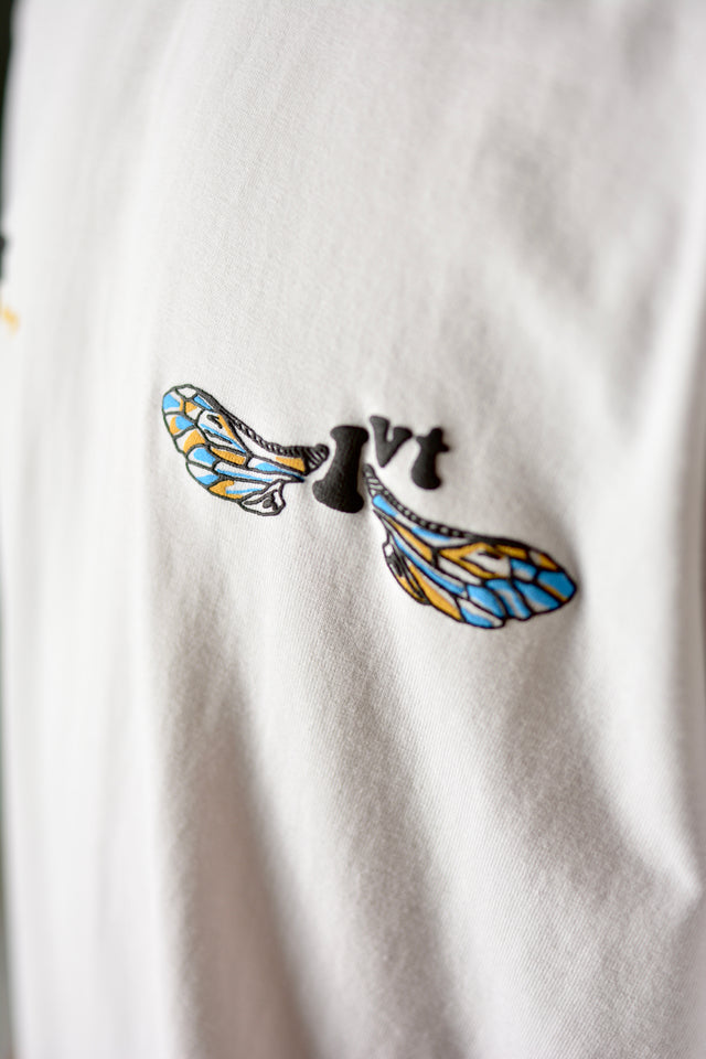 BUTTERFLY WHITE TSHIRT