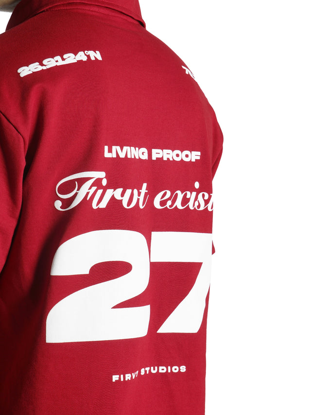 FIRVT EXISTS MAROON POLO