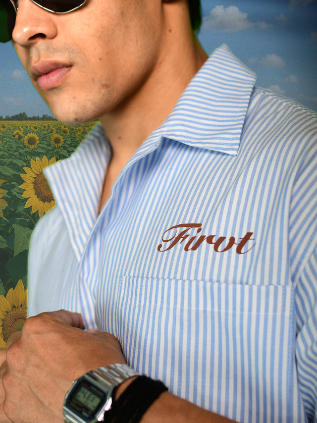 SUNFLOWER BLUE STRIPED SHIRT