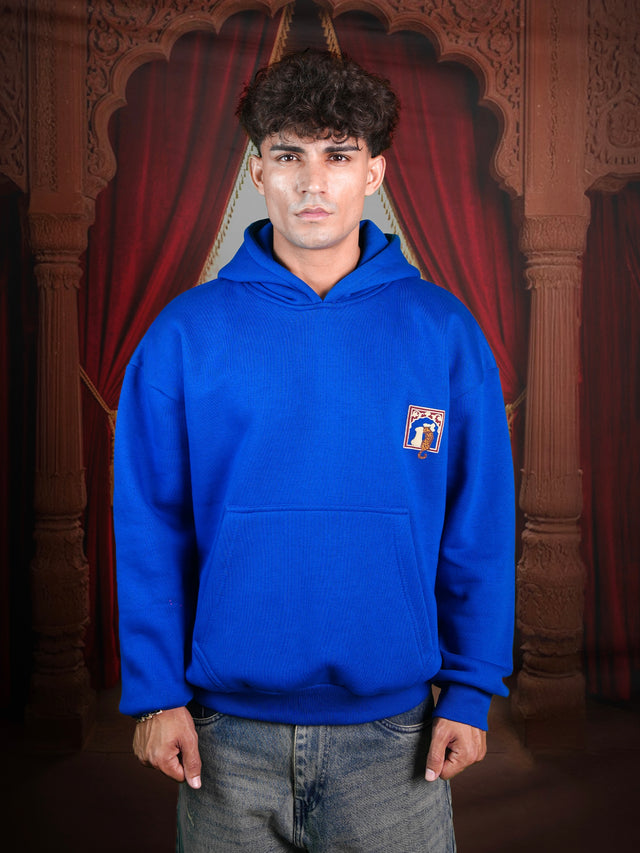 ROYAL LEOPARD BLUE HOODIE