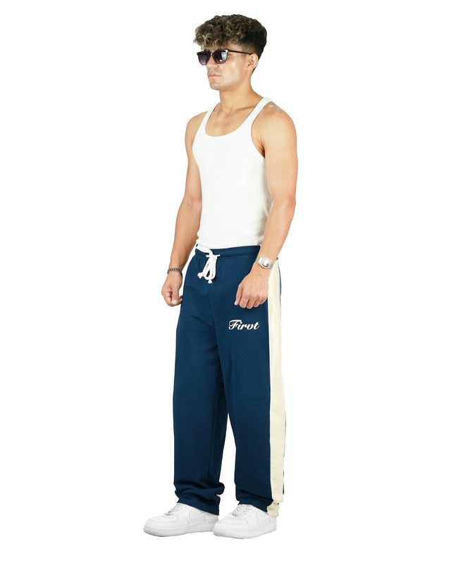 RELAXED SIDE STRIPE SWEATPANTS OCEAN NAVY