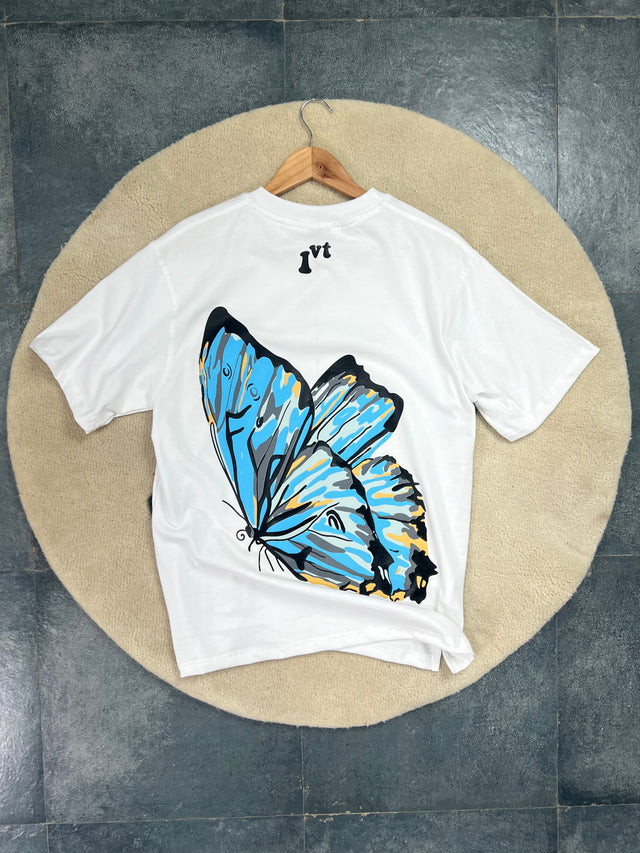 BUTTERFLY WHITE TSHIRT