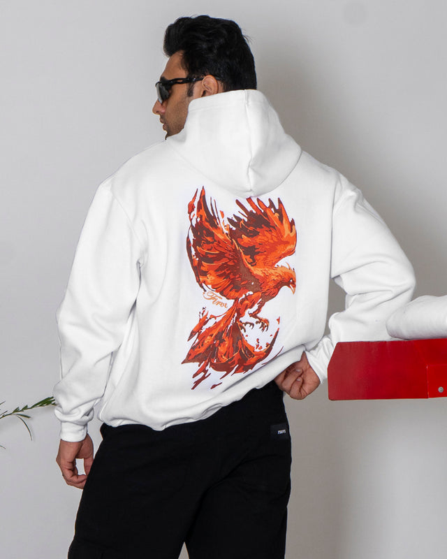 PHOENIX WHITE HOODIE