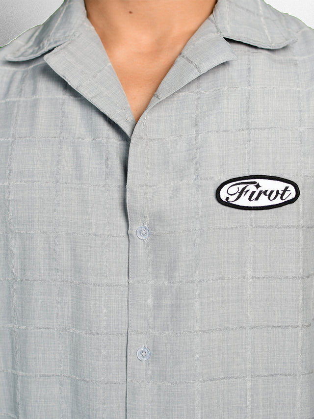 FIRVT TAG GREY FULL SLEEVE SHIRT