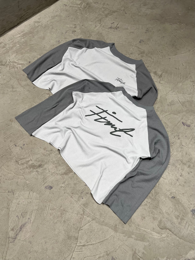 RAGLAN WAFFLE GRAY T-SHIRT