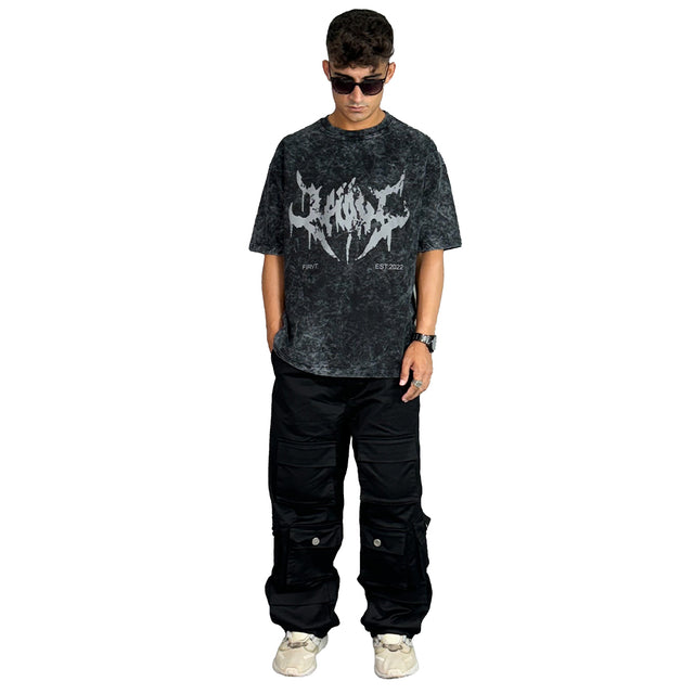 FIRVT STAMP ACID WASH TSHIRT