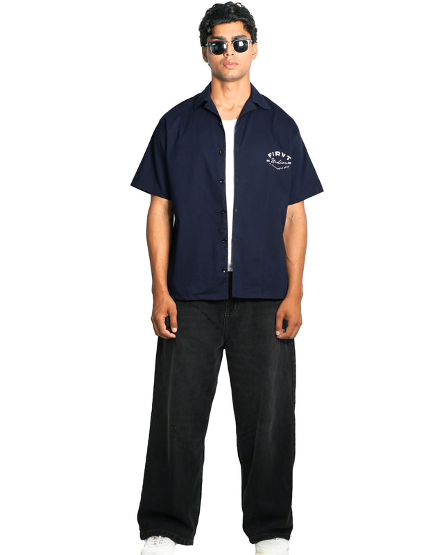 BOWLING SHIRT NAVY BLUE